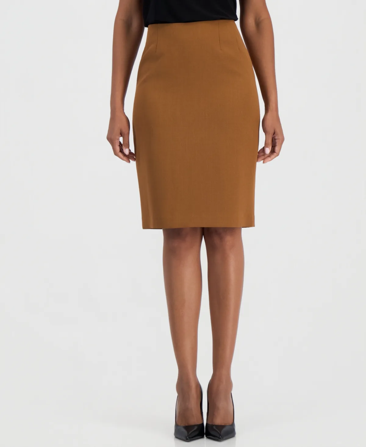 Slim Pencil High-Waisted Knee-Length Skirt by Kasper