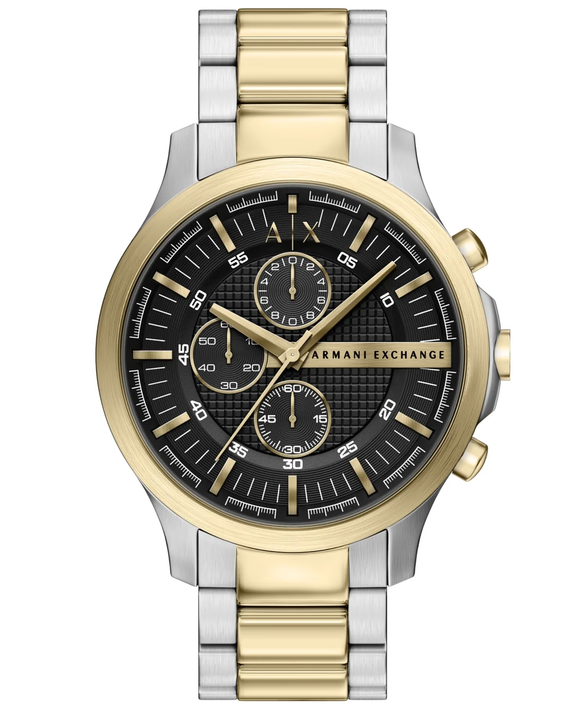 A - x Armani Exchange Chronograph Two-Tone Stainless Steel Watch 46mm by Armani