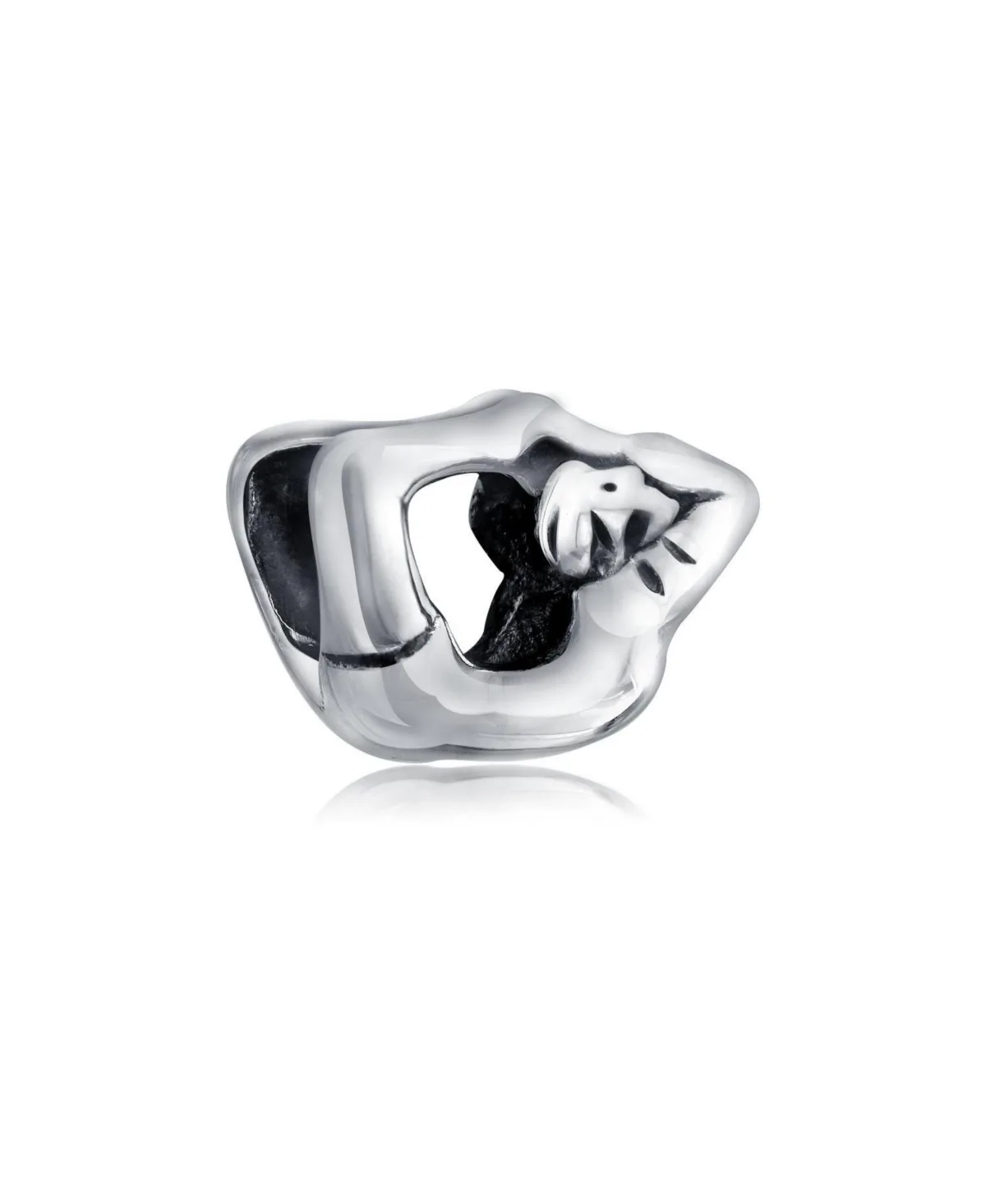 Sterling Silver Yogi Pose Charm Bead by Bling Jewelry
