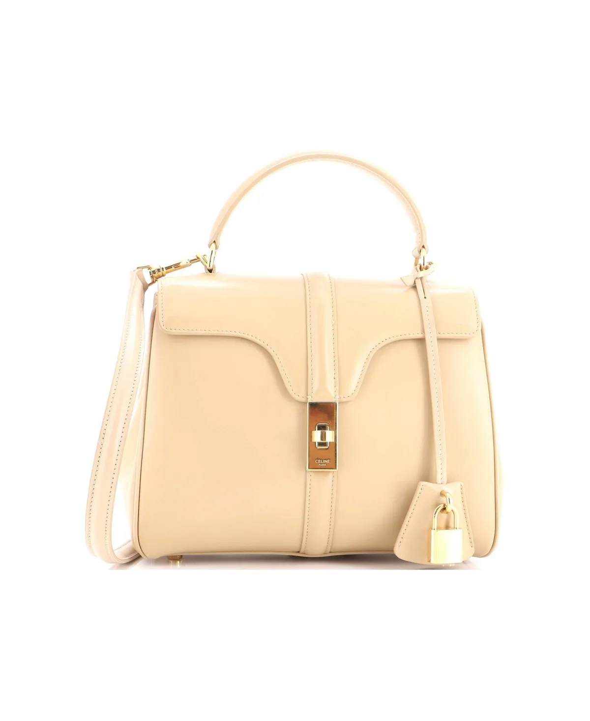 Pre-Owned Celine Small 16 Top Handle Bag Smooth Calfskin by Celine