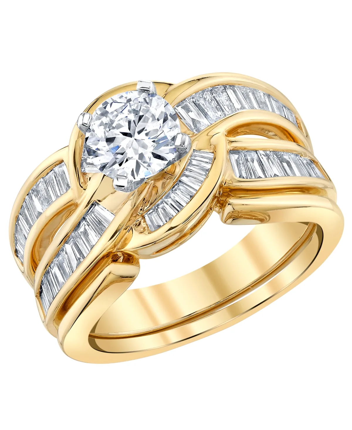 Igi Certified Lab-Grown Diamond Bridal Set (1-7/8 ct. t.w.) in 14k Gold by Macy's