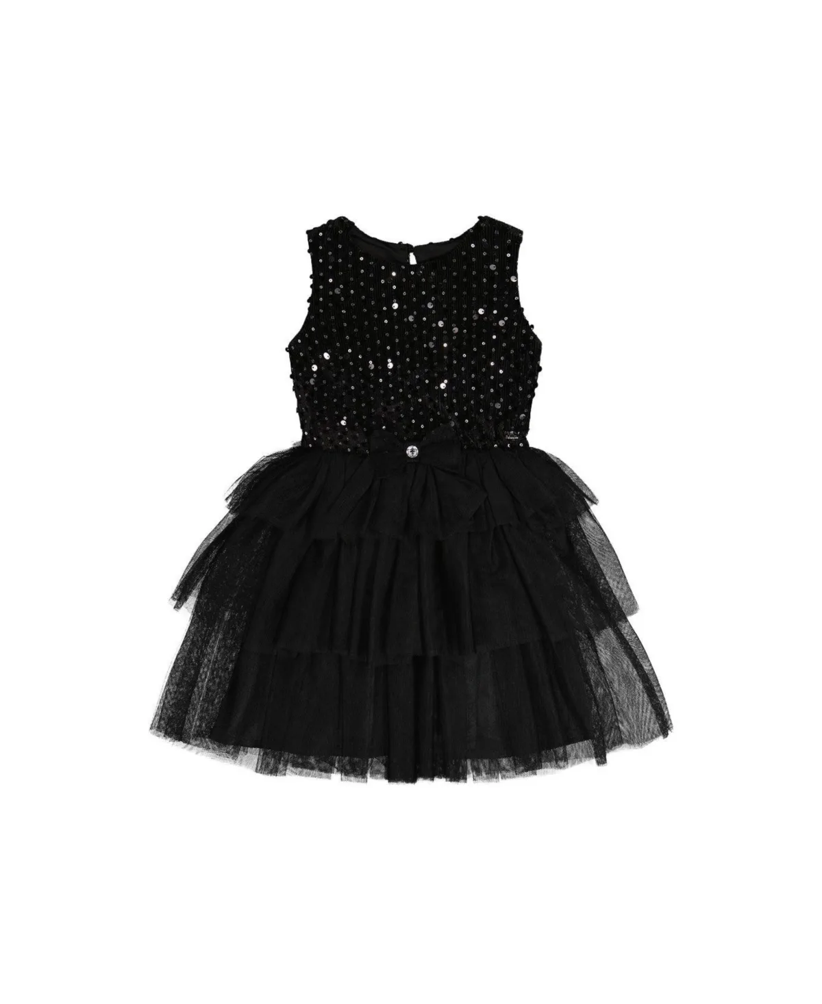 Bi-Material Sleeveless Dress by Deux Par Deux