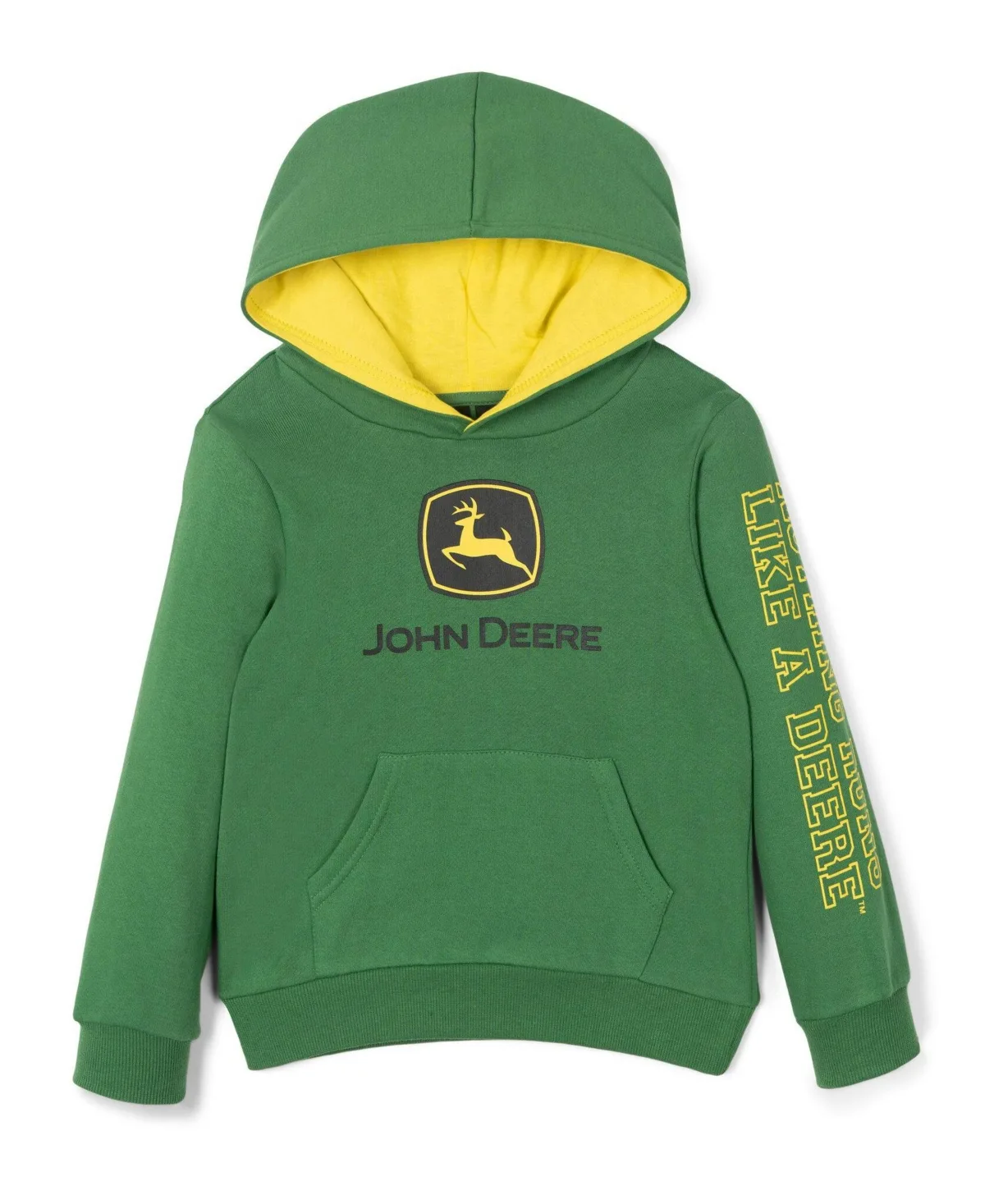 Long-Sleeve Kangaroo-Pocket Pullover Hoodie by John Deere