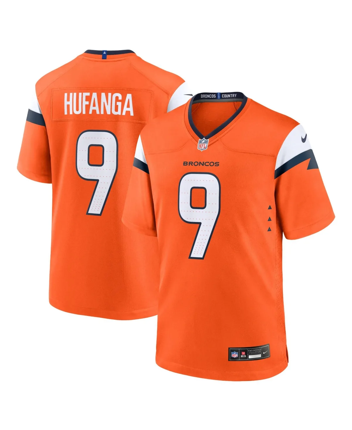 Denver Broncos Talanoa Hufanga Game Jersey by Nike