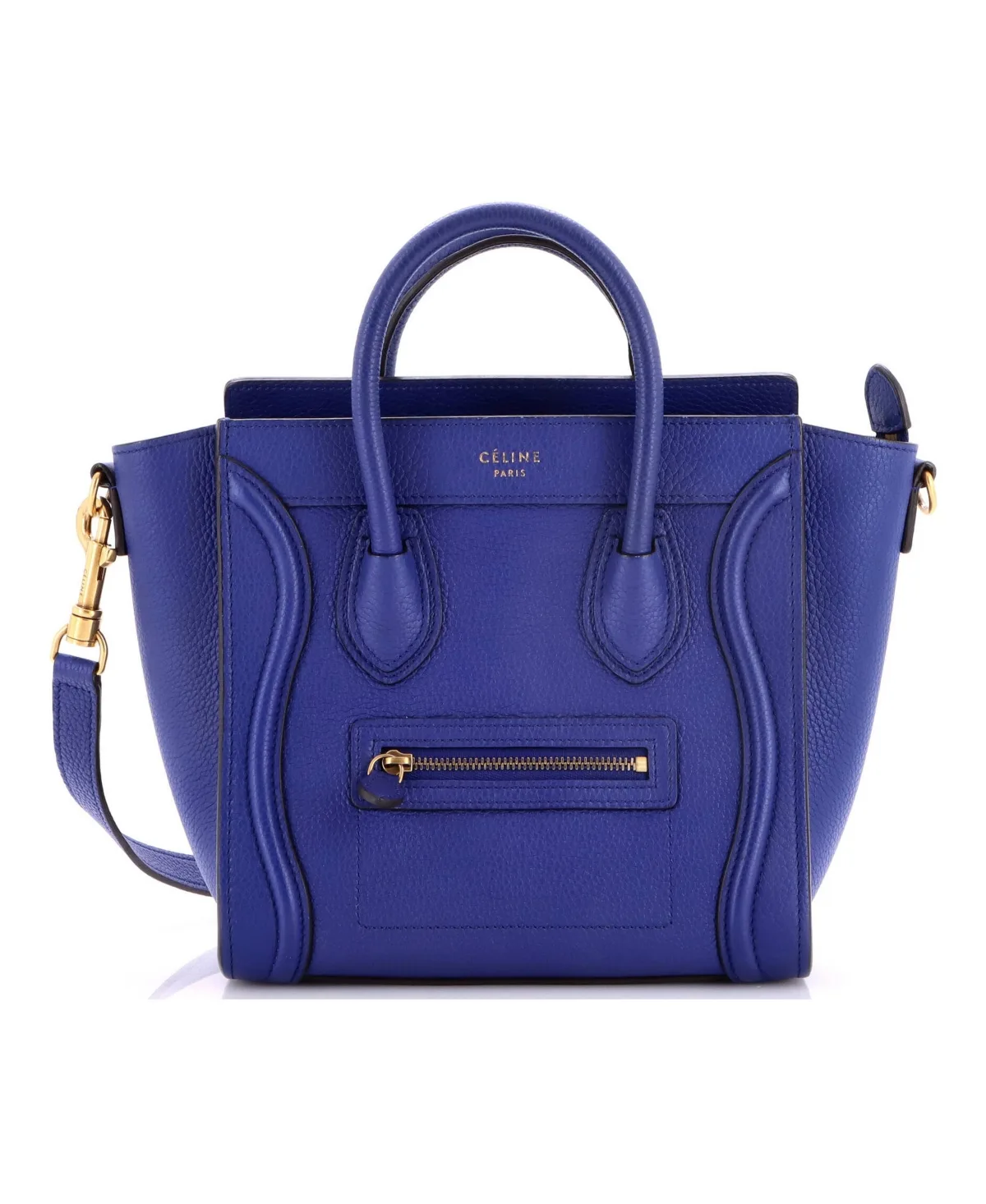 Pre-Owned Celine Nano Luggage Bag Grainy Leather by Celine