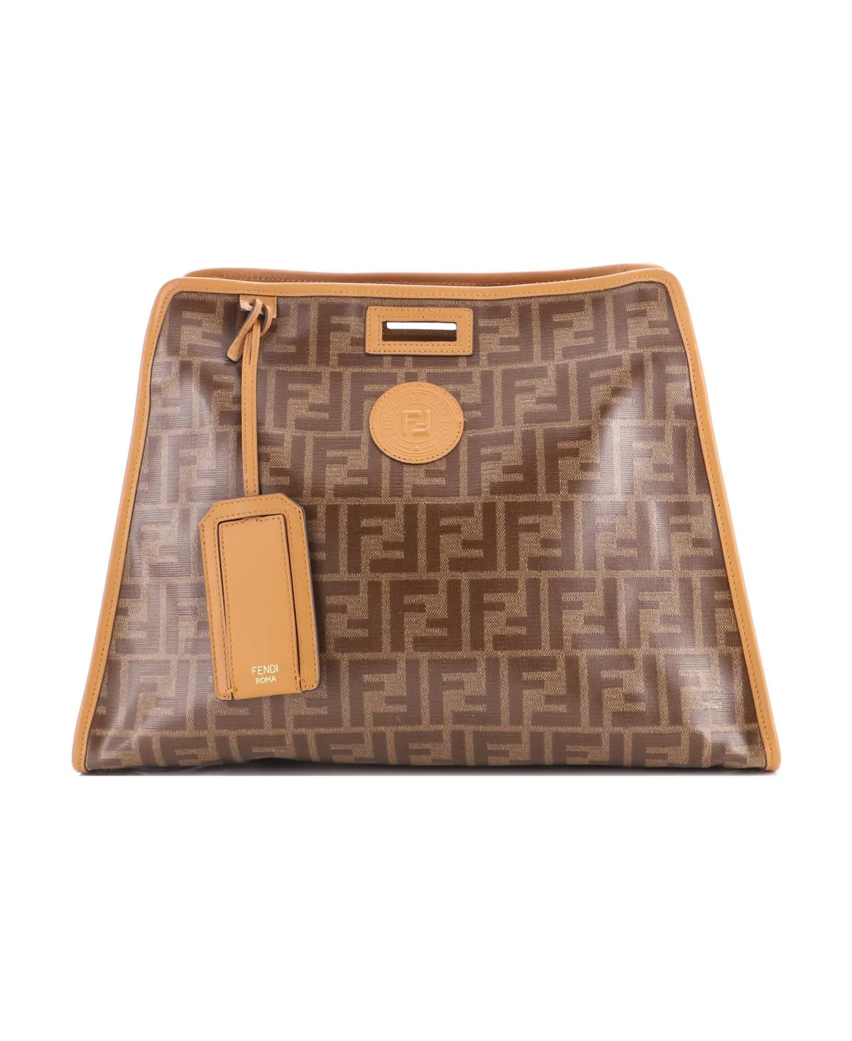 Pre-Owned Fendi Medium Peekaboo Defender Zucca Coated Canvas by FENDI