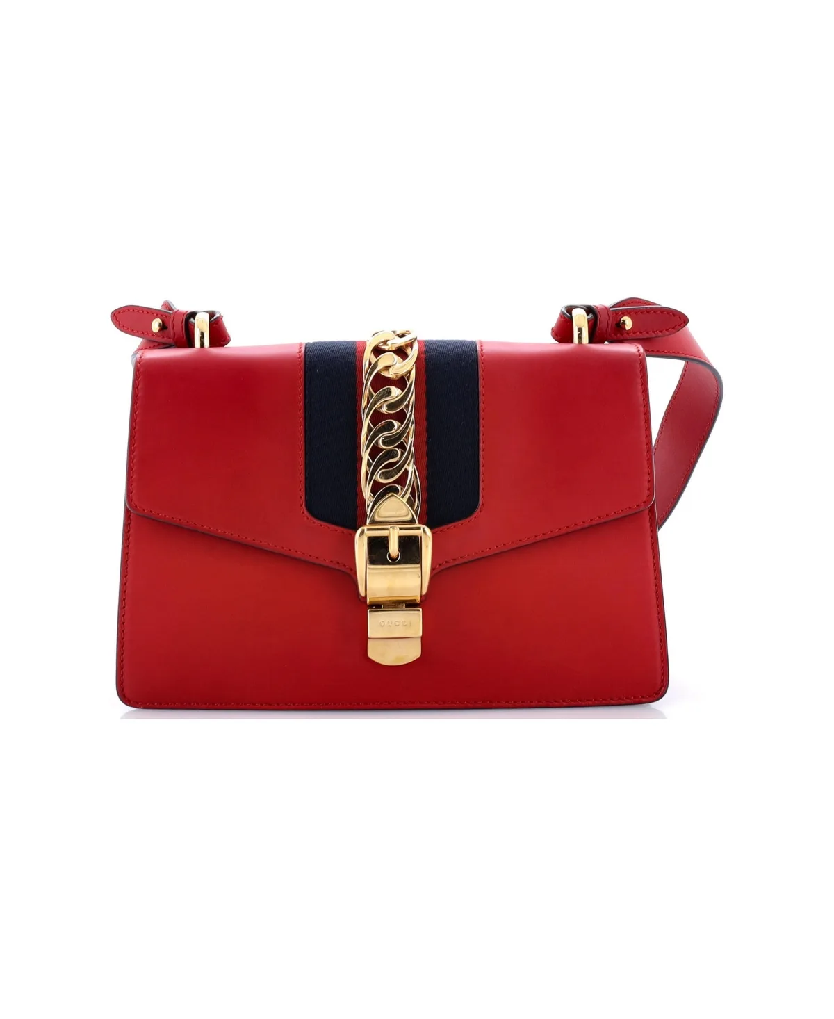 Pre-Owned Gucci Small Sylvie Shoulder Bag Leather