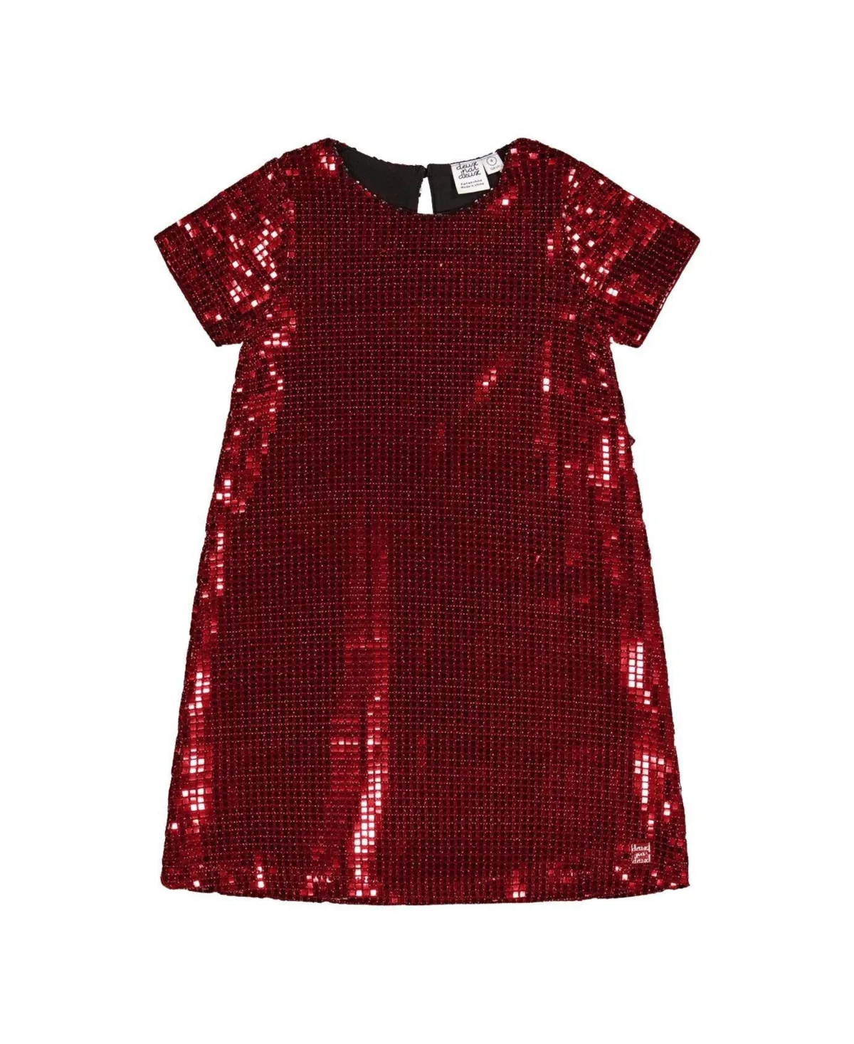 Short Sleeve a Line Dress by Deux Par Deux