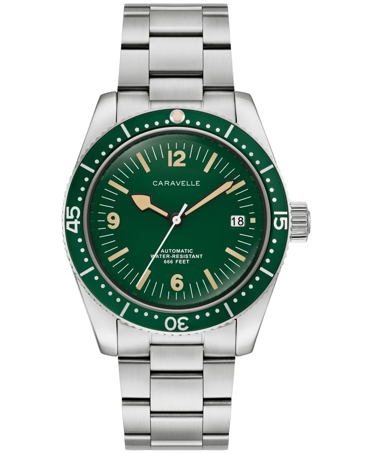 Automatic Sea Hunter Date Stainless Steel Bracelet Watch 39mm
