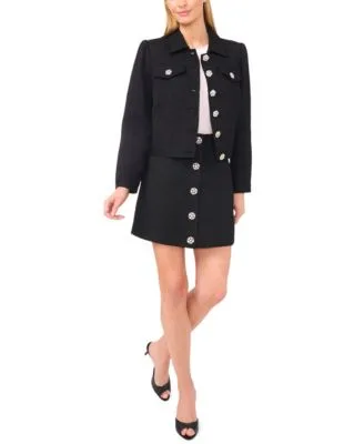 Jacket Denim Mini Skirt by CeCe