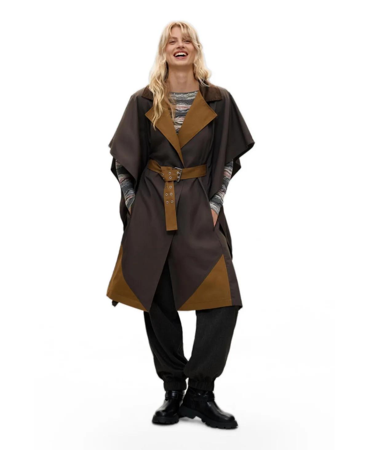 Poncho Trench Coat by Desigual