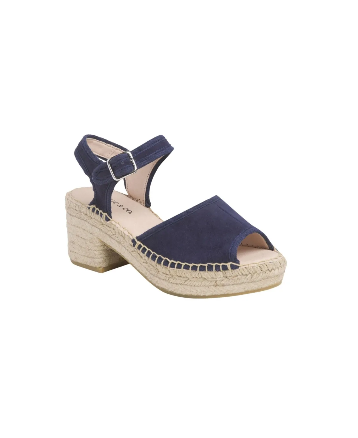 Block-Heel Espadrille Ankle Strap Sandals by Celtic & Co