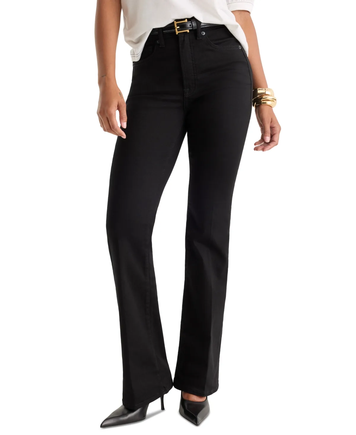 Always Fits High-Waisted Gap-Proof Bootcut Jeans by GOOD AMERICAN