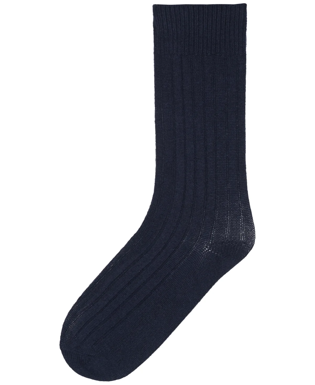 Ribbed Cashmere-Wool Blend Crew Socks