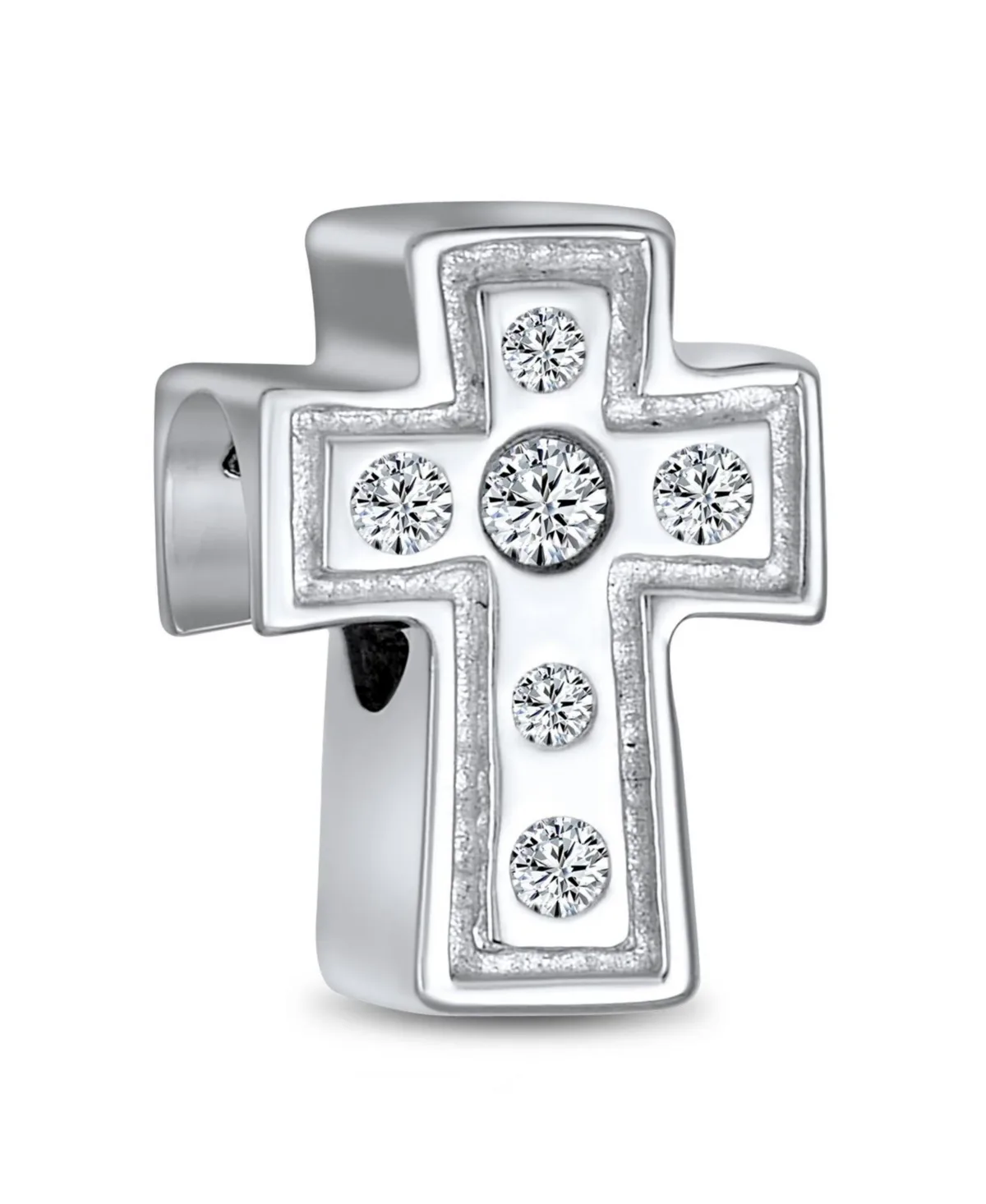 Cubic Zirconia Religious Cross Charm by Bling Jewelry
