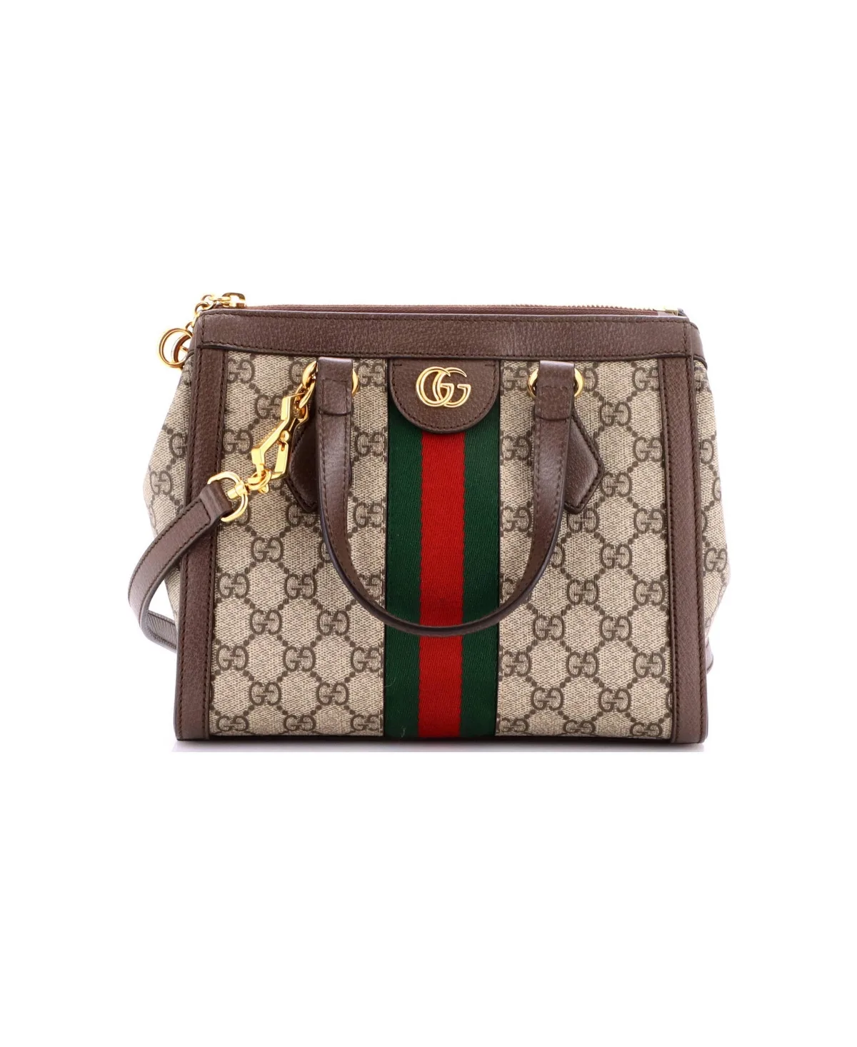 Pre-Owned Gucci Ophidia Small Top Handle GG Coated Canvas Tote by Gucci