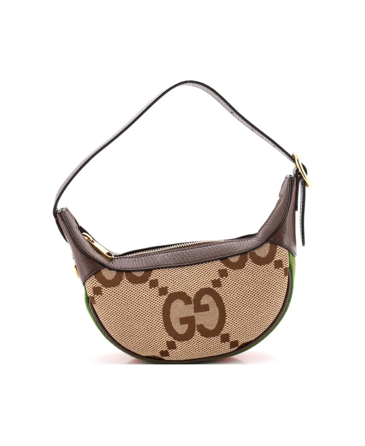 Pre-Owned Gucci Mini Ophidia Half Moon Bag Jumbo Gg Canvas by Gucci