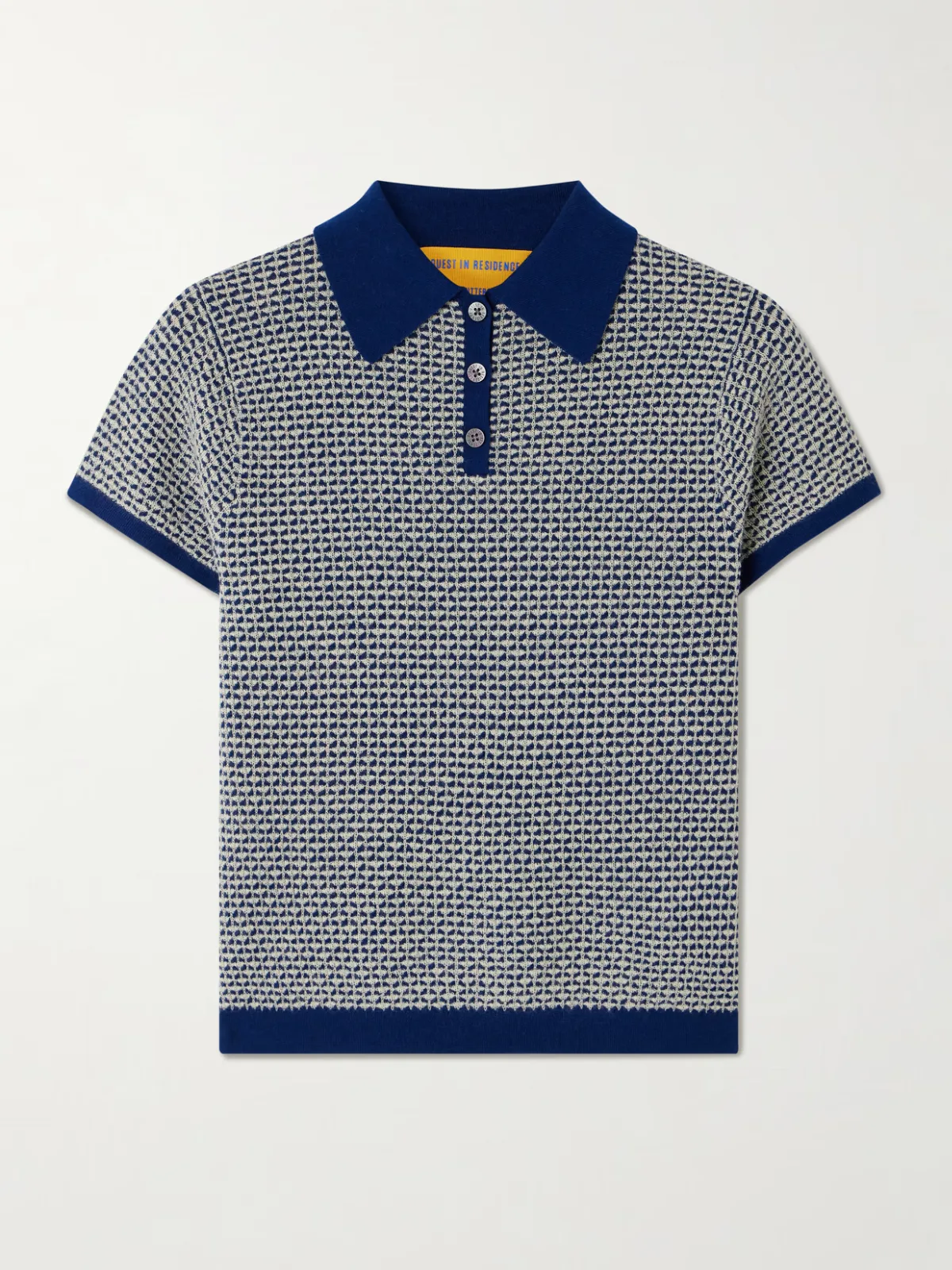 - Cashmere-piqué Polo Shirt -