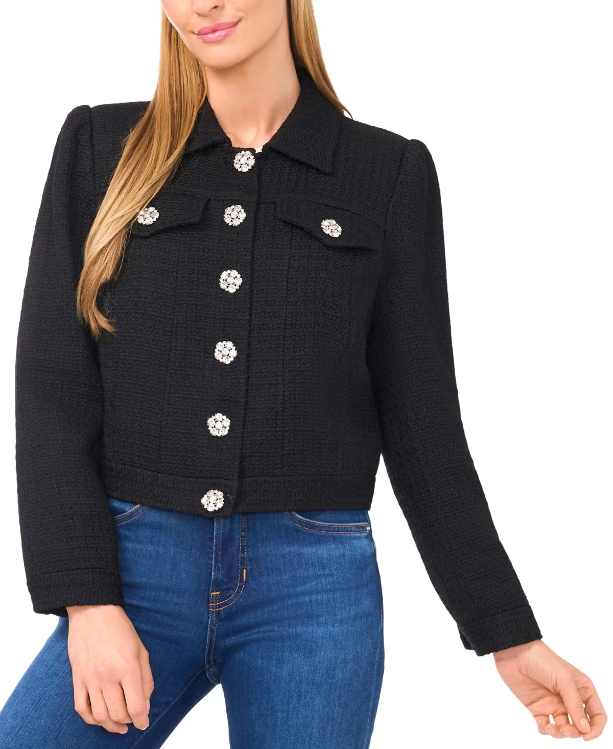 CeCe Puff Long-Sleeve Jacket by CeCe
