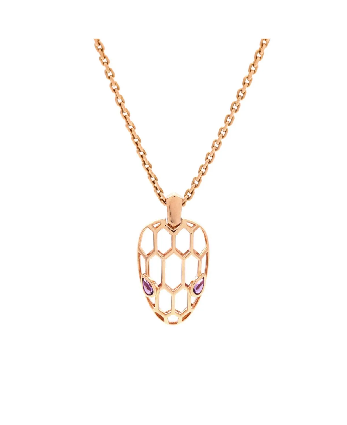 Pre-Owned Bvlgari Serpenti Seduttori Pendant Necklace - 18k Rose Gold by BVLGARI