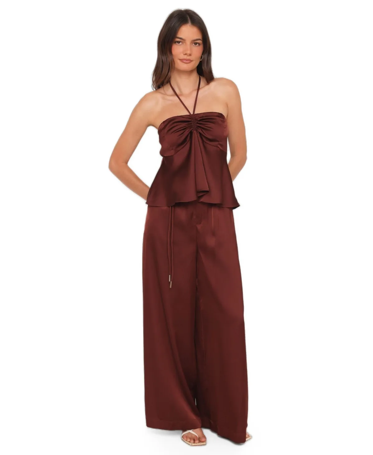 Petal and Pup Vita High-Waist Wide-Leg Pull-On Pants by Petal and Pup