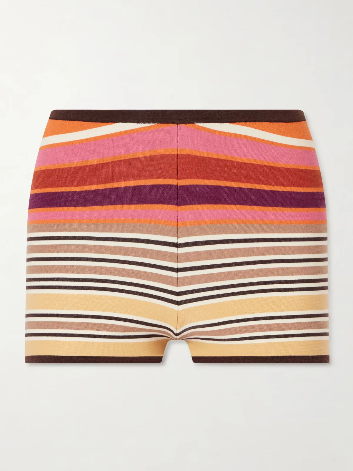 - Playa Striped Jersey Mini Shorts -