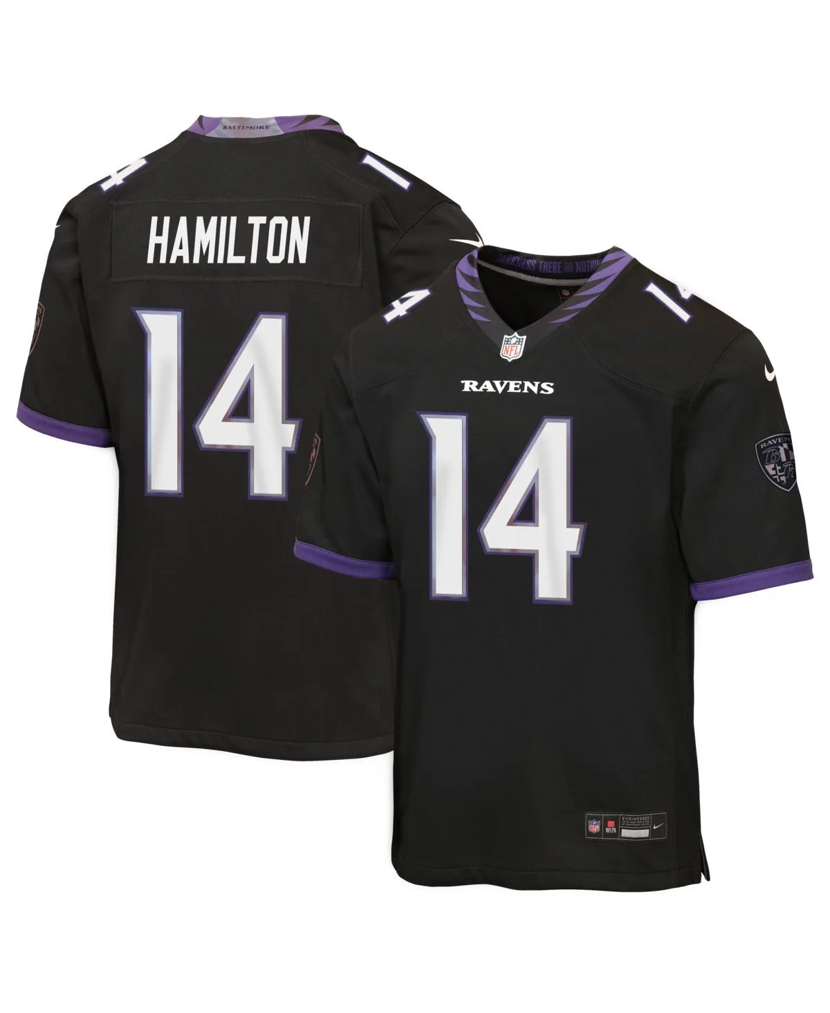 Kyle Hamilton Baltimore Ravens Alternate Game Jersey by Nike