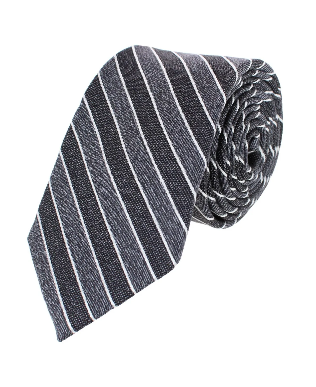 Dacari Diagonal Blocked Wool Blend Necktie by Trafalgar