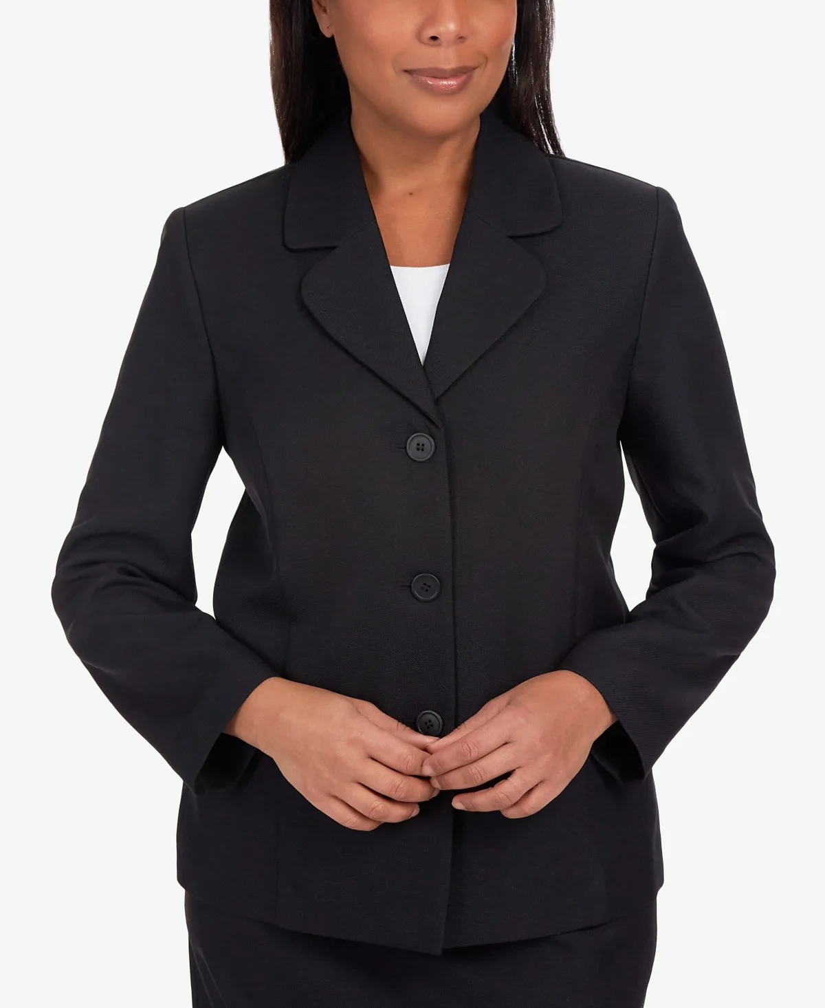 Classic Fitted Blazer Jacket by Alfred Dunner