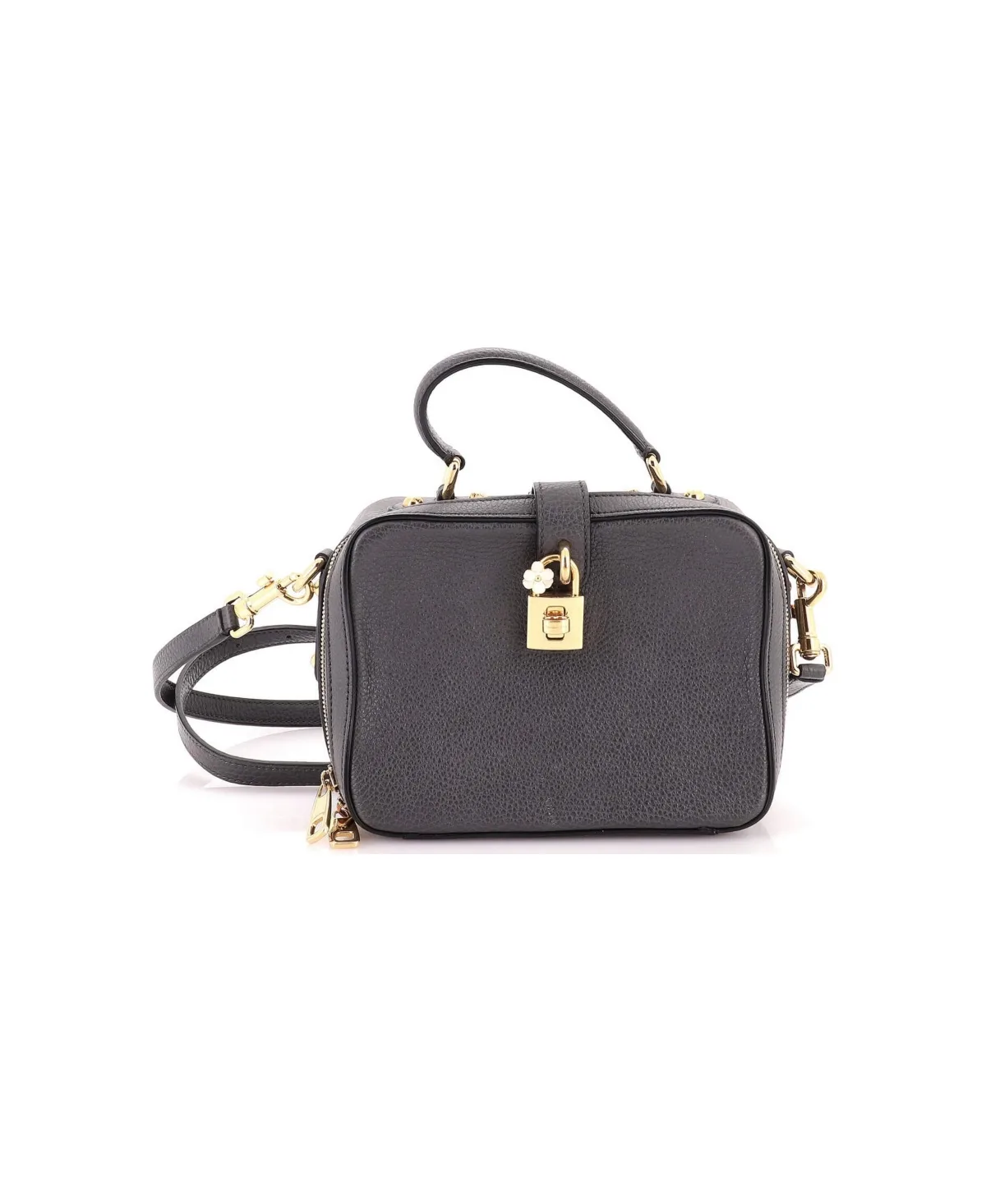 Pre-Owned Dolce and Gabbana Mini Rosaria Shoulder Bag Leather by Dolce & Gabbana