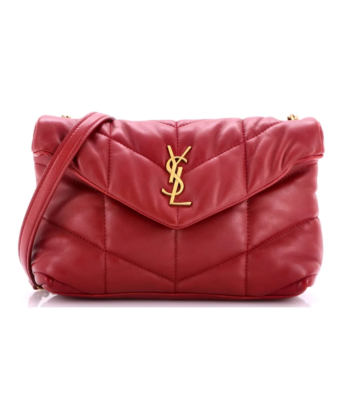 Pre-Owned Saint Laurent Mini Loulou Puffer Shoulder Bag Quilted Leather by Saint Laurent