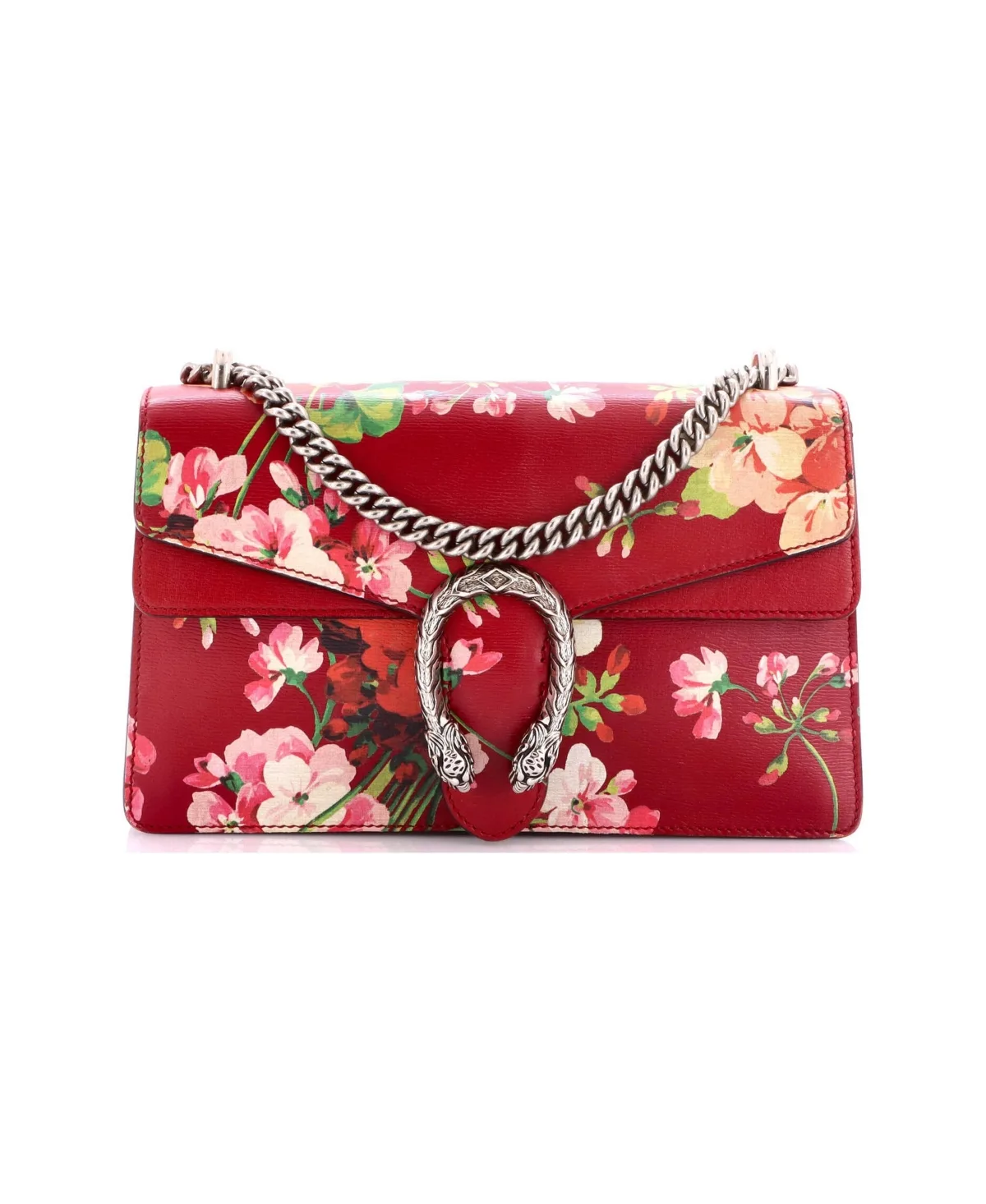Pre-Owned Gucci Small Dionysus Bag Blooms Print Leather by Gucci