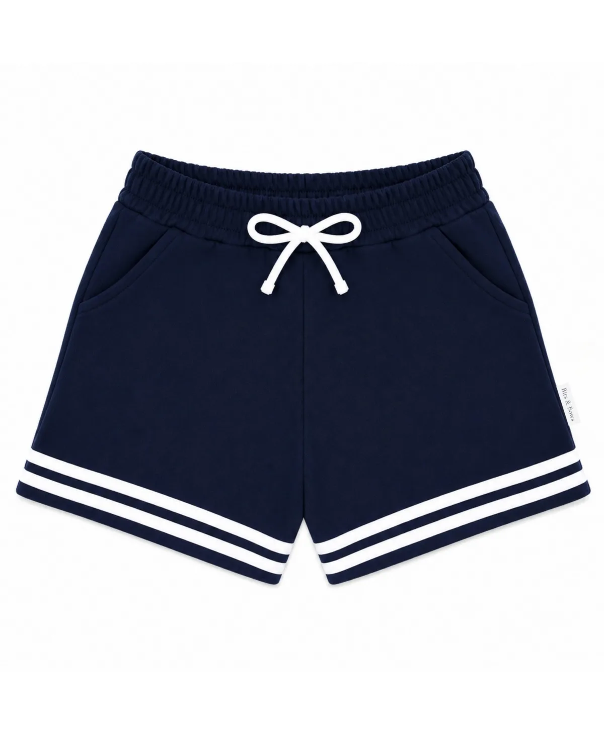 Striped Varsity Shorts by Bits & Bows