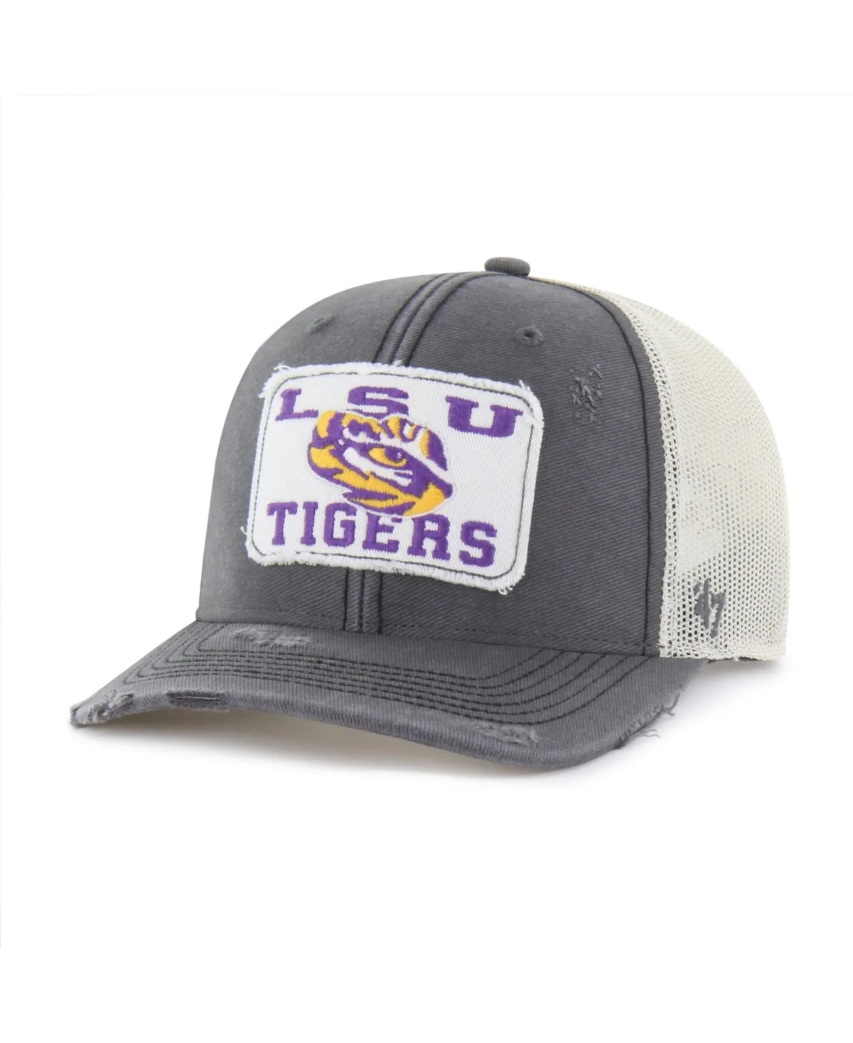 Lsu Tigers Egremont Well-Worn Adjustable Trucker Hat by 47 Brand