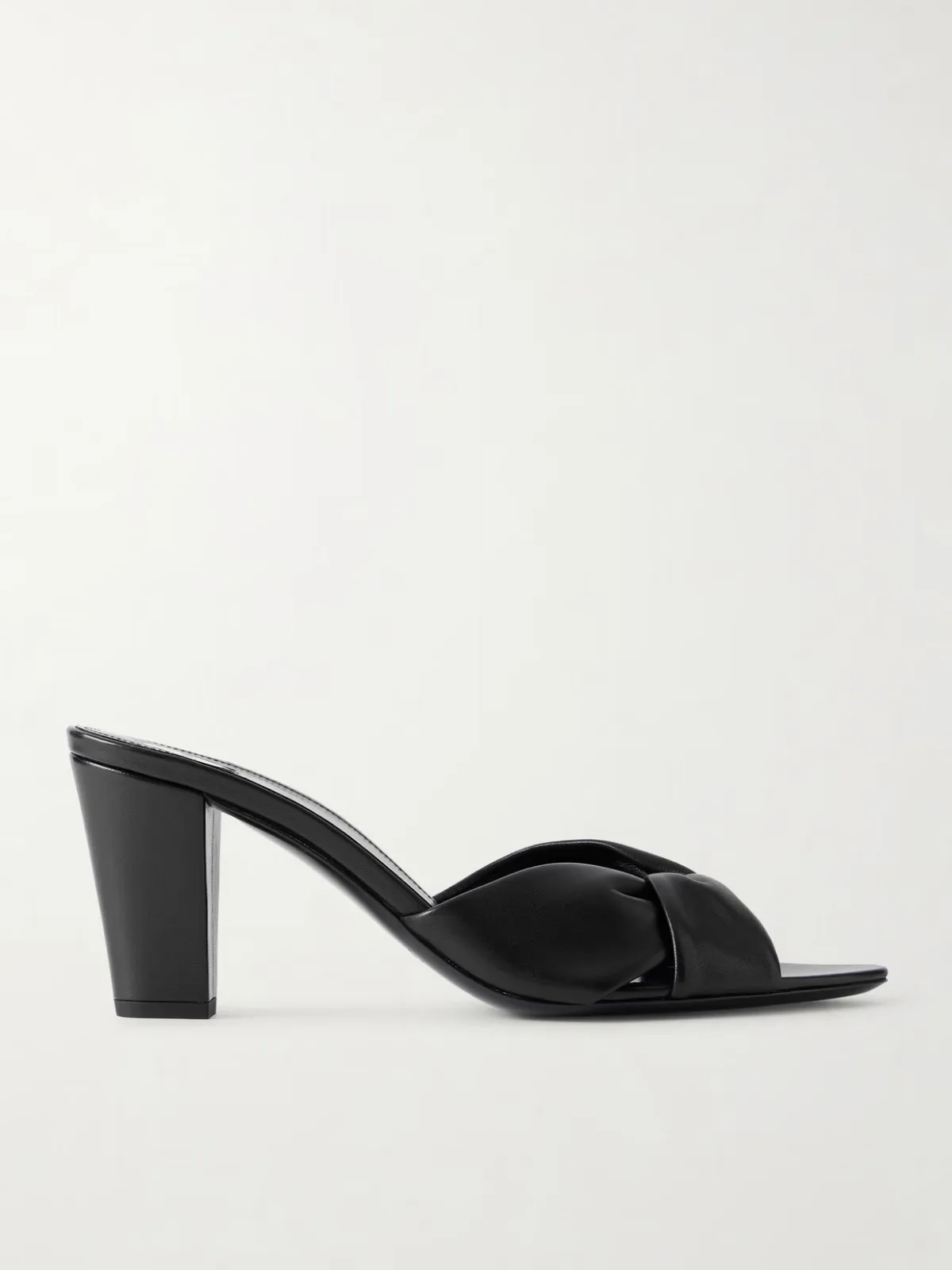 - Franciane Twisted Leather Mules -