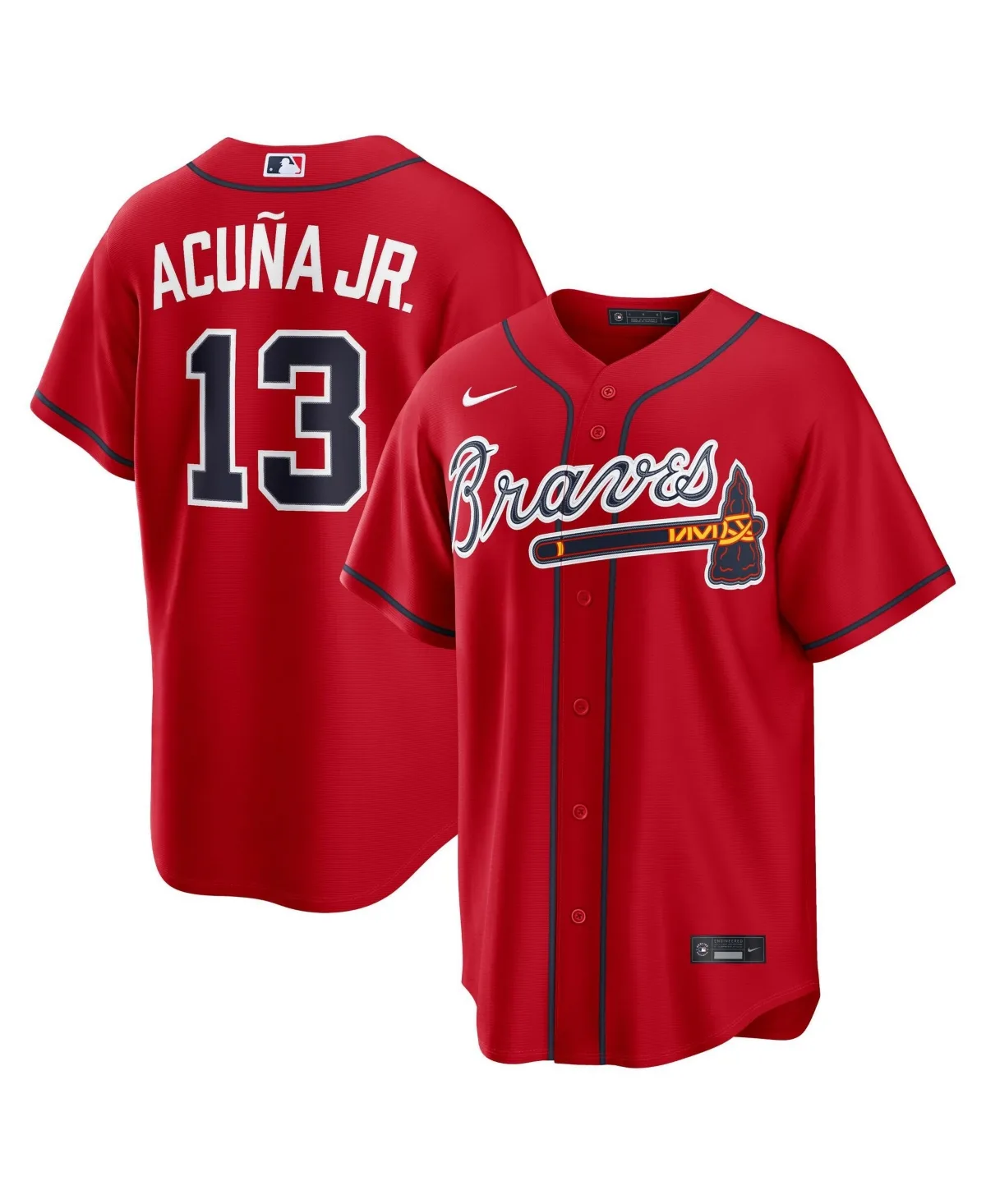 Ronald Acuna Jr. Atlanta Braves Alternate 2 Replica Jersey by Nike