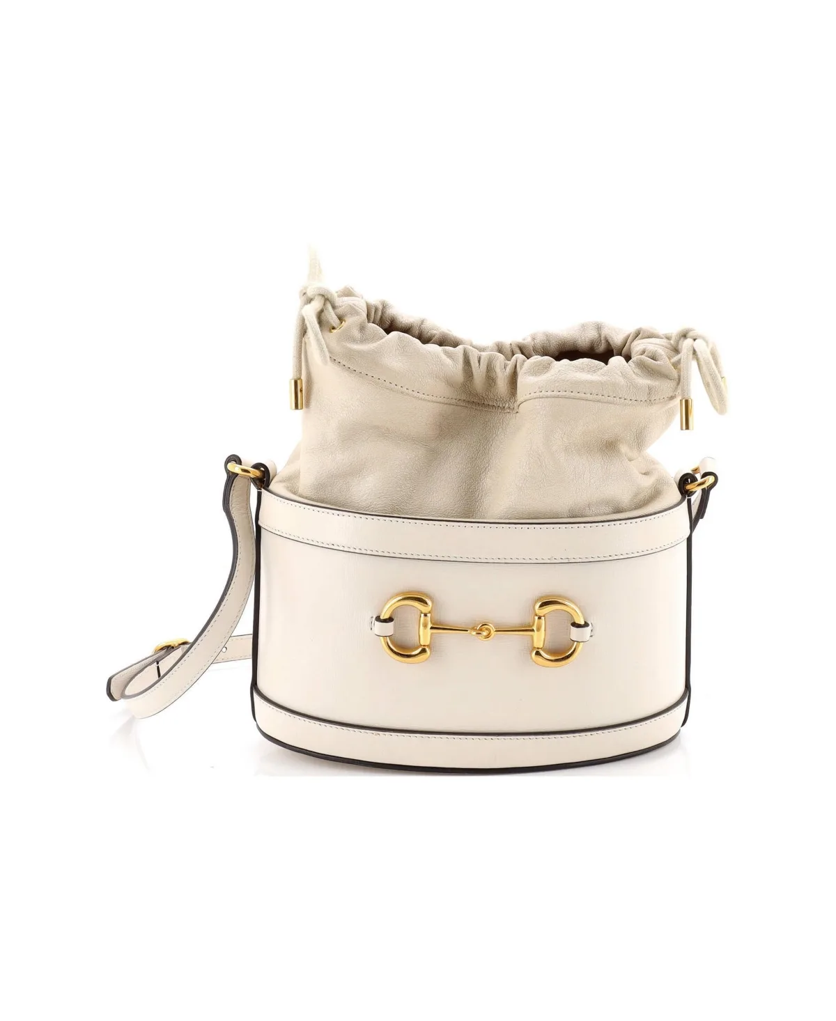 Pre-Owned Gucci Small Horsebit 1955 Bucket Crossbody Bag Leather by Gucci