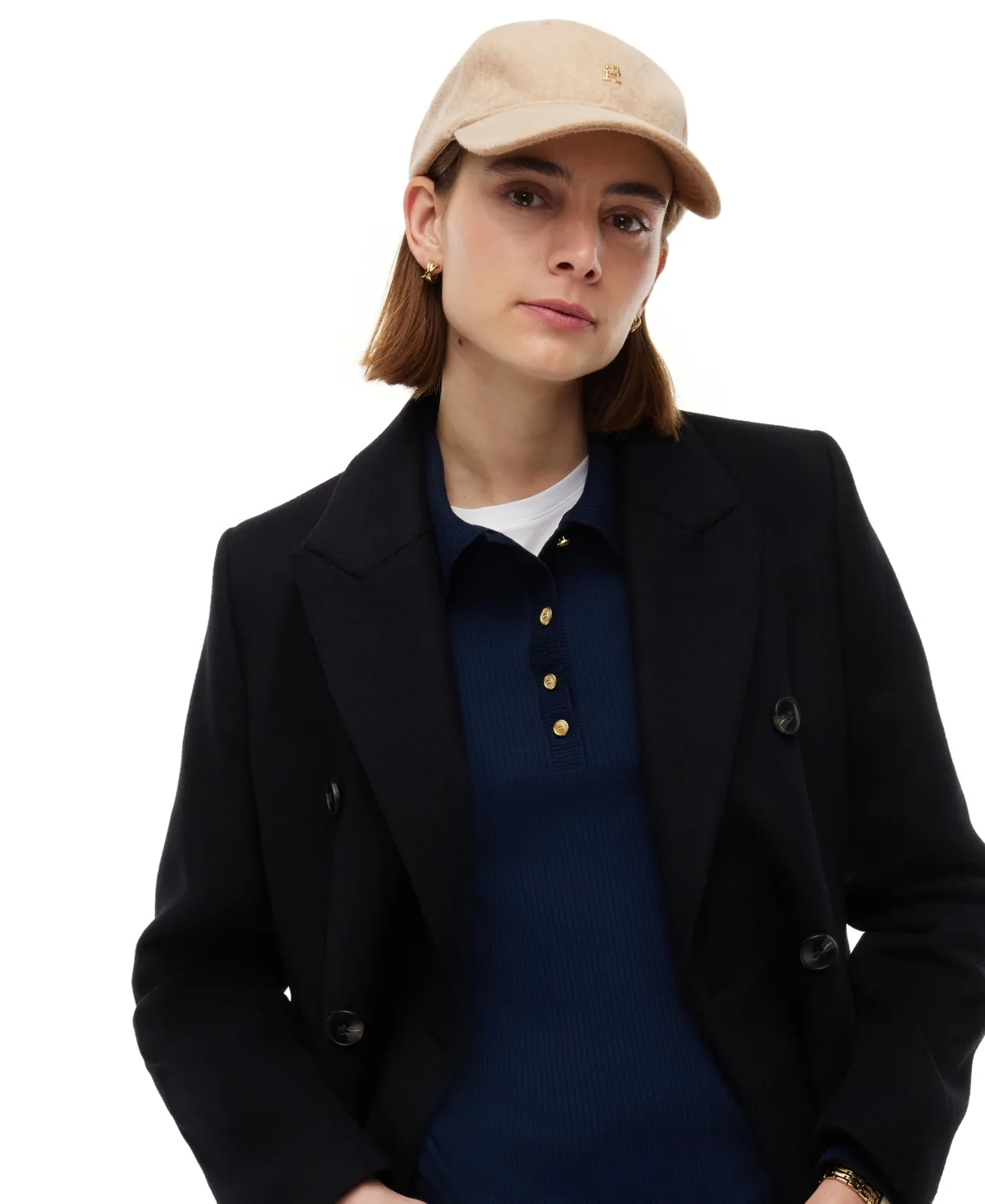 Adjustable Wool Elevated Chic Baseball Cap by Tommy Hilfiger