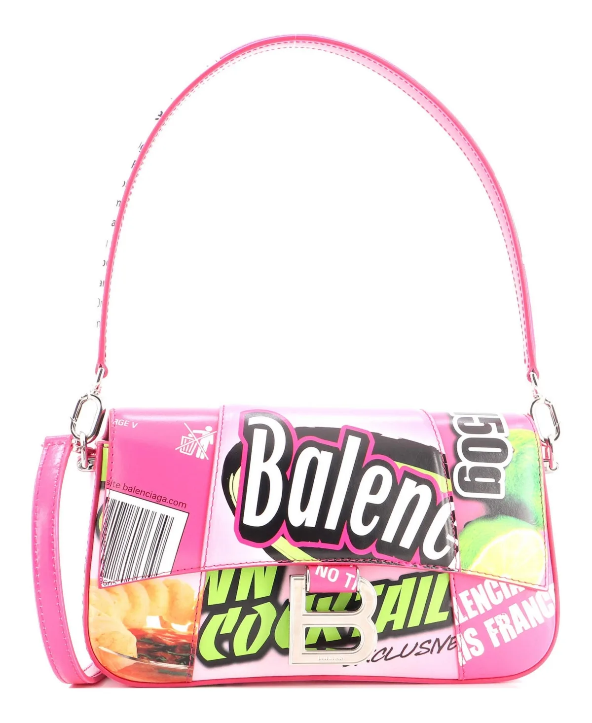 Pre-Owned Balenciaga Small Hourglass Sling Convertible Shoulder Bag Printed Leather by Balenciaga