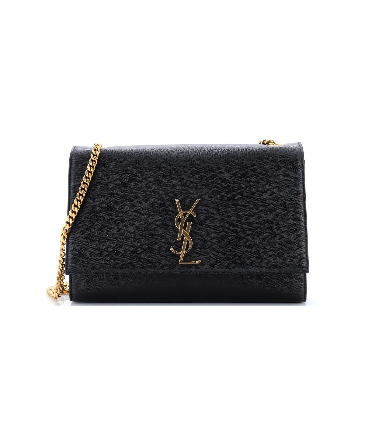 Pre-Owned Saint Laurent Large Classic Monogram Crossbody Bag Grainy Leather by Saint Laurent