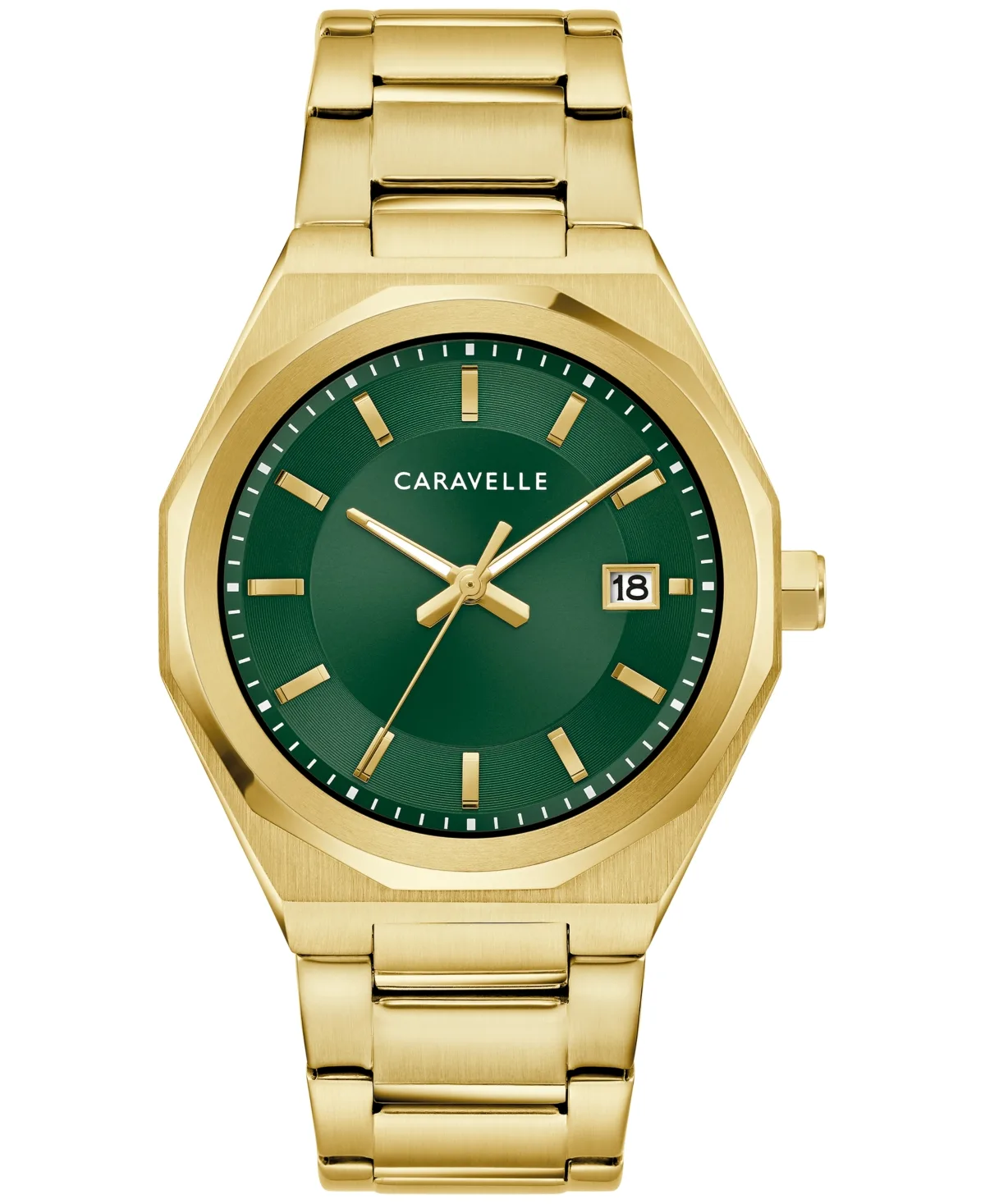 Classic Dress Gold-Tone Stainless Steel Bracelet Watch 40mm by Caravelle
