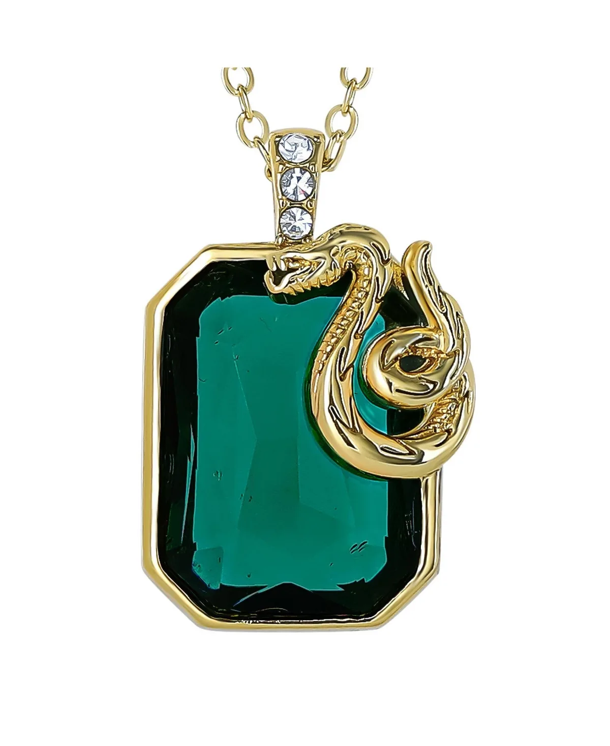 Slytherin Snake Pendant Necklace Official License, 18+2 by Harry Potter
