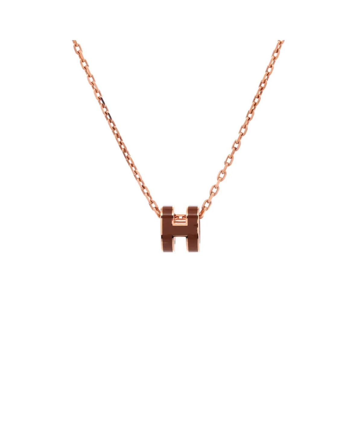 Pre-Owned Hermès Pop H Pendant Chain Necklace - Enamel by Hermes
