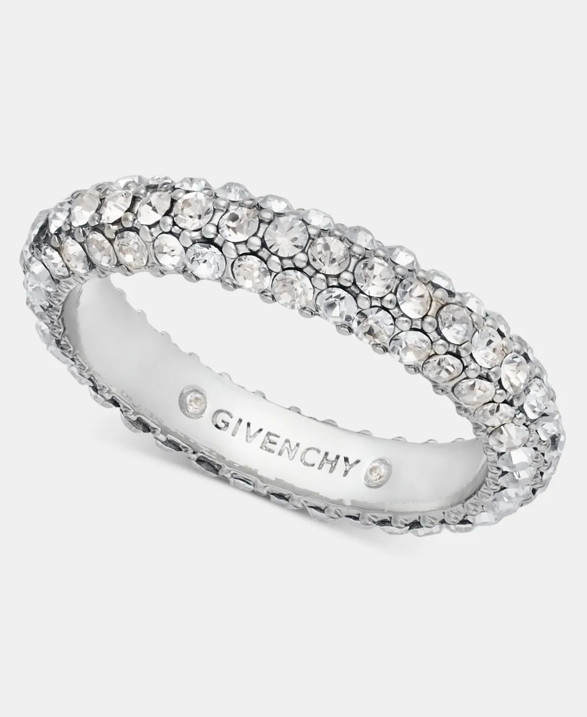 Metal-Tone Crystal Pave Ring by GIVENCHY