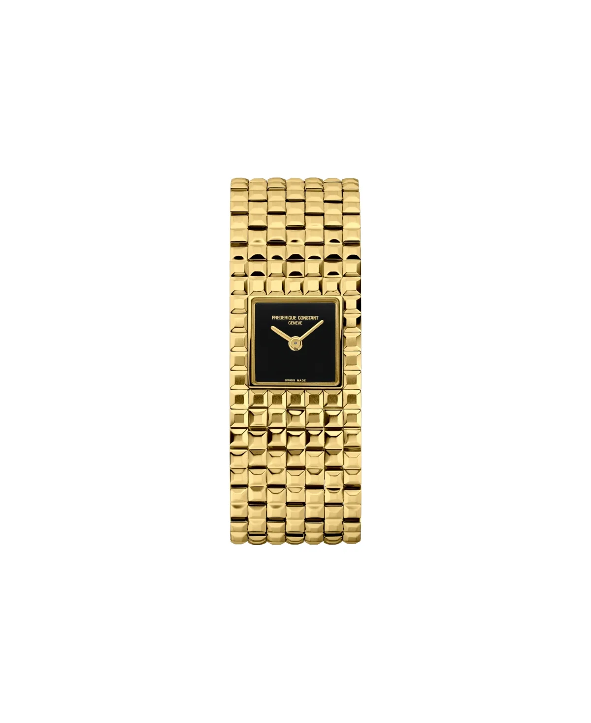 Swiss Quartz Manchette Gold-Tone Stainless Steel Bracelet Watch 20mm by Frederique Constant