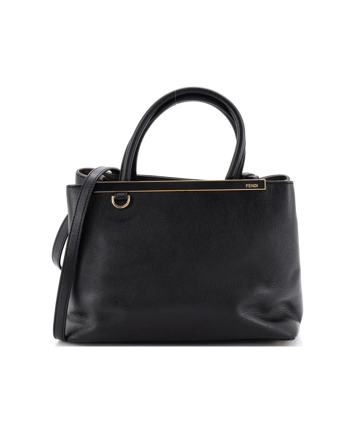 Pre-Owned Petite 2Jours Bag Leather by FENDI