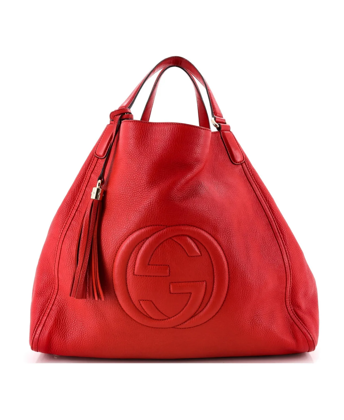Pre-Owned Large Soho Shoulder Bag Leather by Gucci
