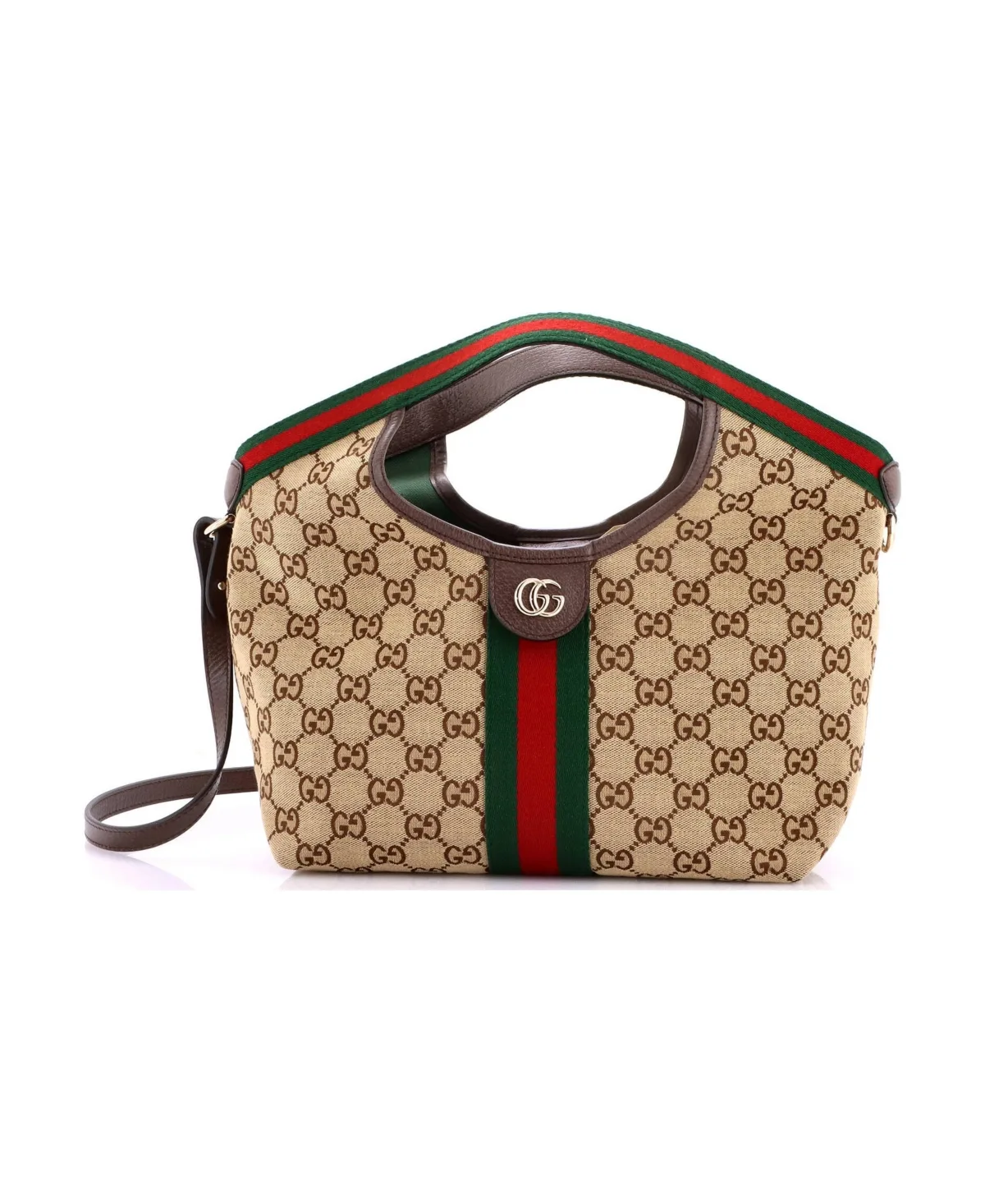 Pre-Owned Small Giglio Tote Gg Canvas by Gucci