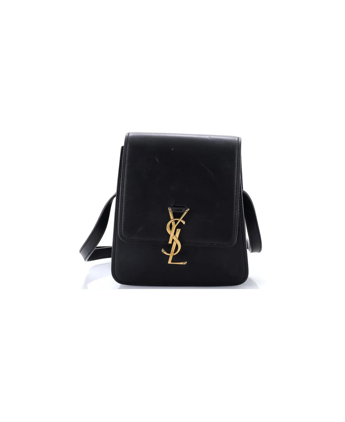 Pre-Owned North South Kaia Flap Satchel Leather by Saint Laurent