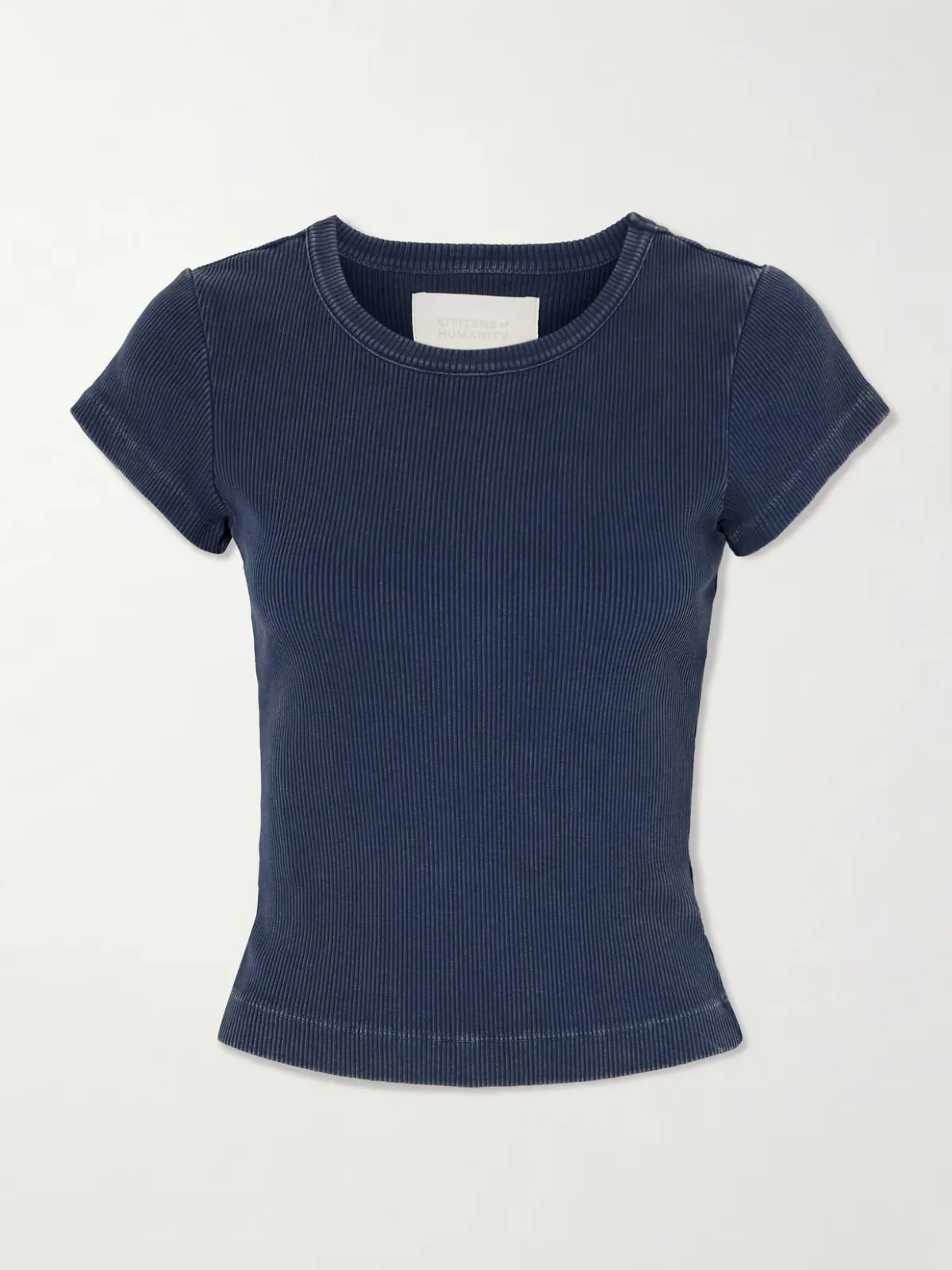 - Nello Ribbed Jersey T-shirt -